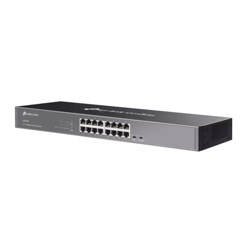TP-Link Omada DS1016G tīkla slēdzis Nepārvaldāms Gigabit Ethernet (10/100/1000) 1U Melns