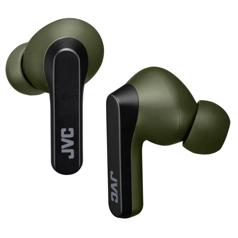 JVC Powerful Sound TWS zaļš, True Wireless Stereo (TWS), 20 - 20000 Hz, zvaniem/mūzikai, 8,2 g, austiņas, zaļš