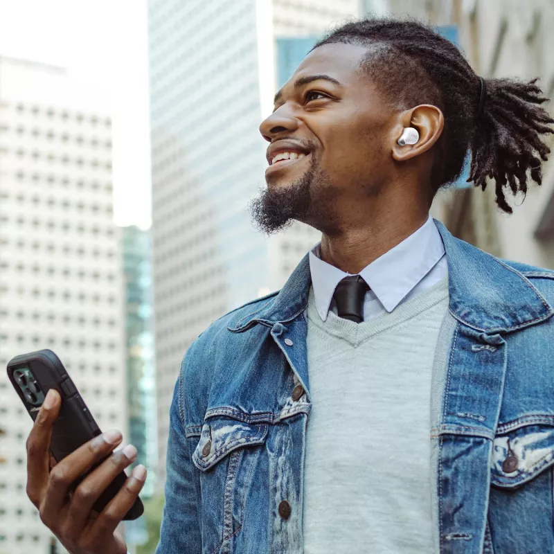 JVC Active Noise Cancelling TWS balts, True Wireless Stereo (TWS), 20 - 20000 Hz, zvaniem/mūzikai, 10.1 g, austiņas, balts