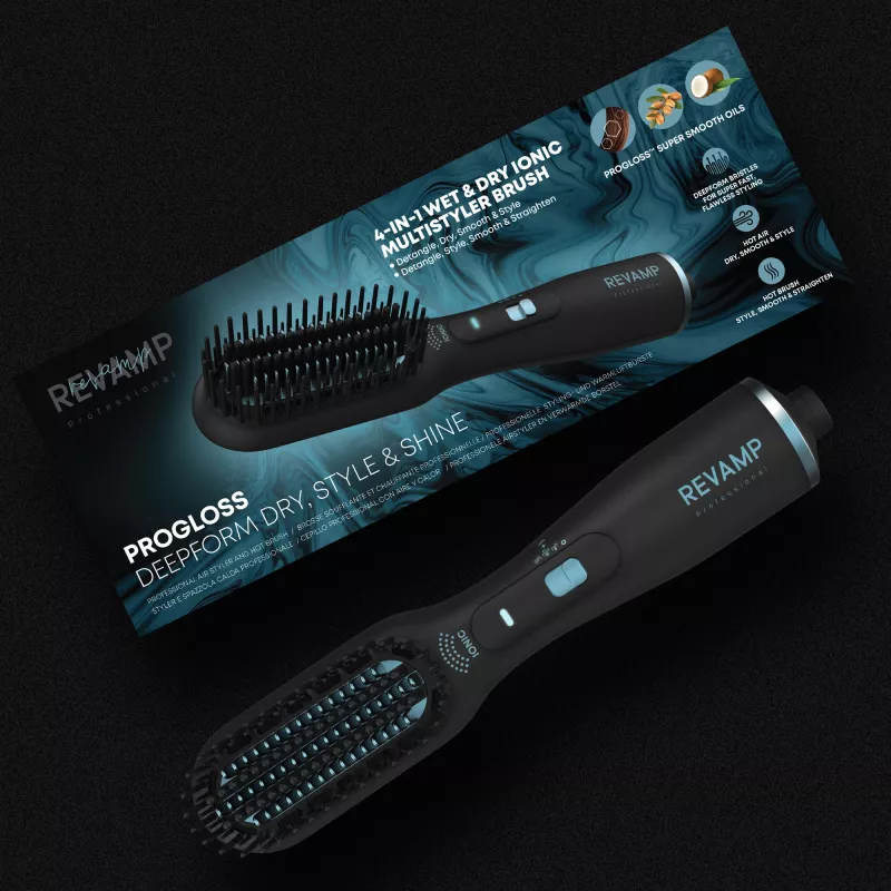 Revamp Progloss Deepform taisns & Style Blow karstā gaisa suka Silta Melna 550 W 3 m