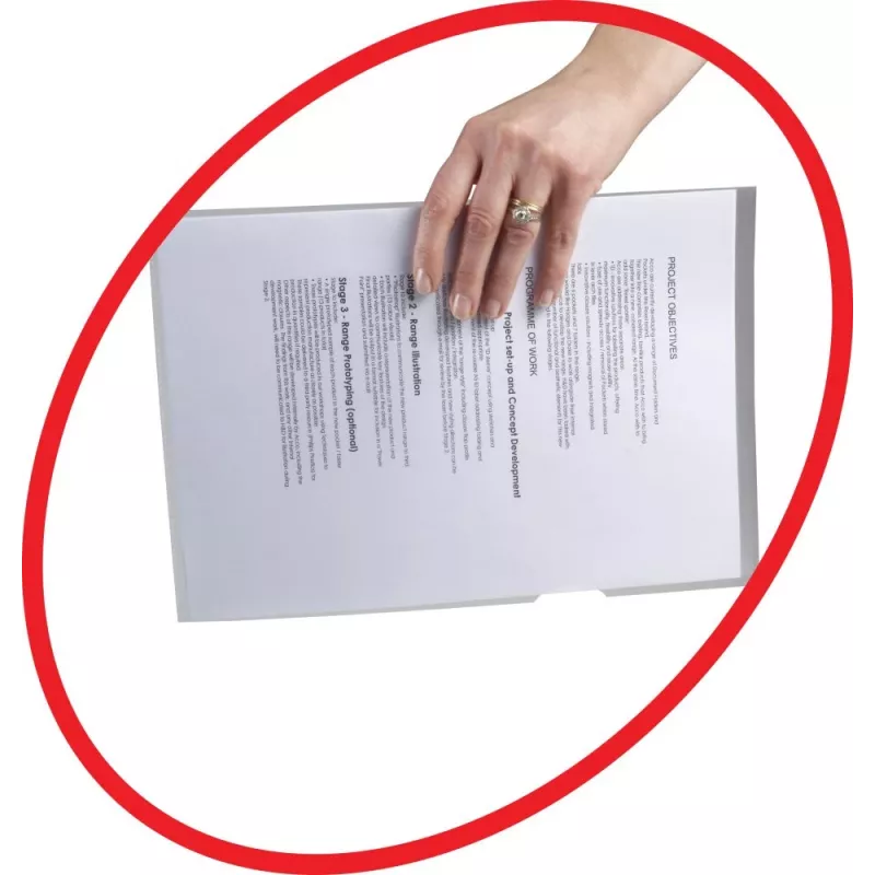 Rexel Anti-Slip A4 Folders Clear (25), Polypropylene (PP), Transparent, 20 sheets, 25 gab.