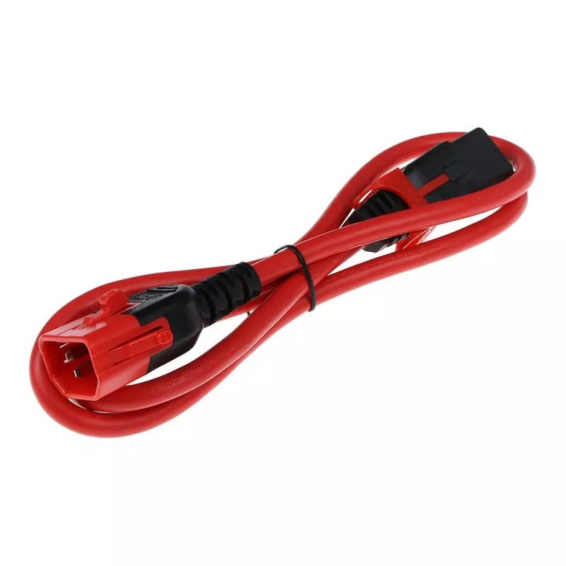 ACT strāvas vads C13 IEC Lock+ - C14 IEC Lock, dubultā bloķēšana, sarkans, 2 m, PC3615