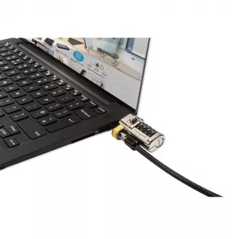 DELL 461-AAEU kabeļa bloķētājs Melns, Nerūsējošais tērauds 1.8 m