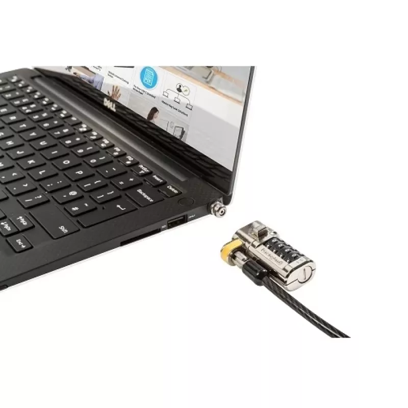DELL 461-AAEU kabeļa bloķētājs Melns, Nerūsējošais tērauds 1.8 m