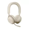 Jabra Evolve2 75 - USB-A MS Teams - bēša, bezvadu, birojs/telefona centrs, 20 - 20000 Hz, 197 g, austiņas, bēša