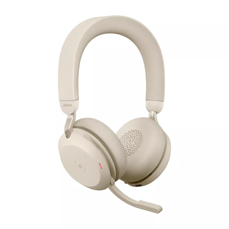 Jabra Evolve2 75 - USB-A MS Teams - bēša, bezvadu, birojs/telefona centrs, 20 - 20000 Hz, 197 g, austiņas, bēša