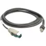 Motorola USB kabelis Power+, pelēks, 2,1 m