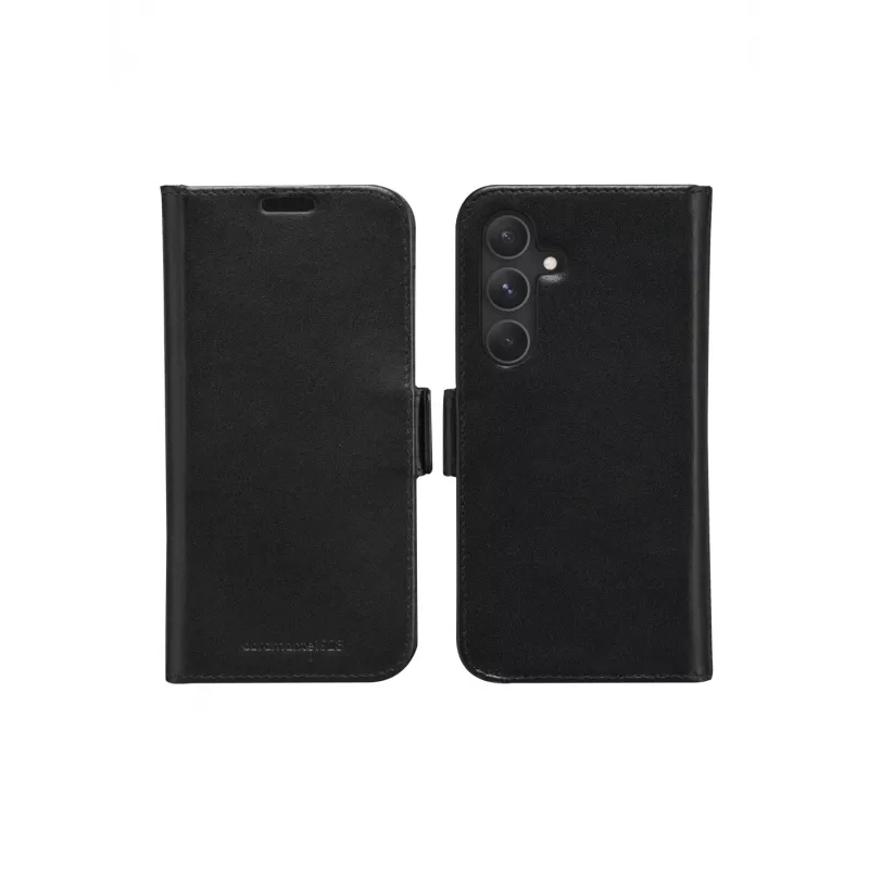 Maciņveida vāciņš dbramante1928 Galaxy S24 melns ar 3 kartes kabatiņām