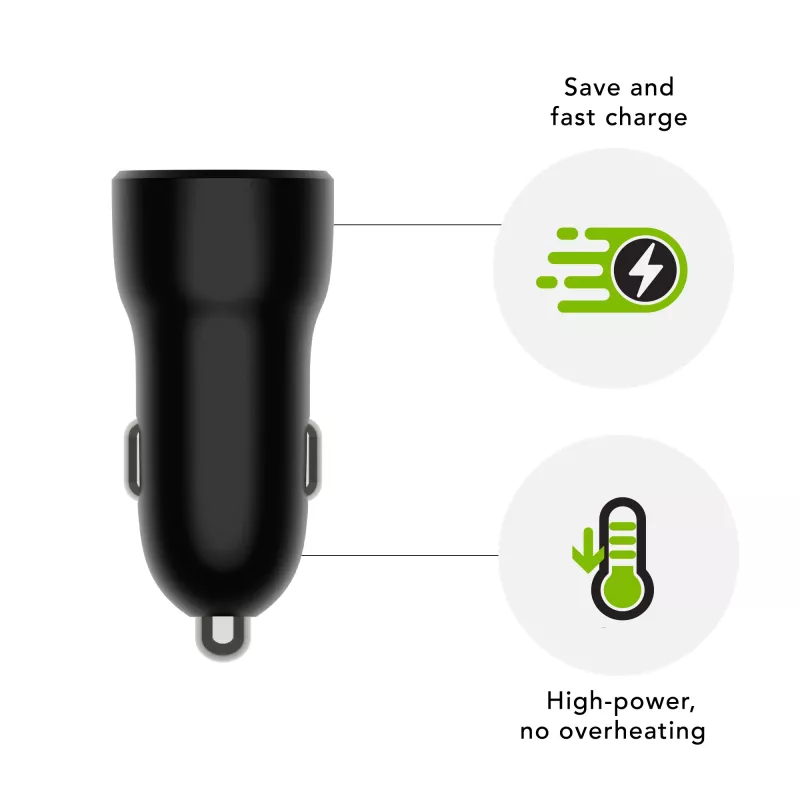 dbramante1928 re-charge - Auto lādētājs USB-C 30 W - BLK, Auto, Cigarešu aizdedzinātāja ligzda, Melna
