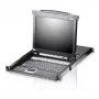 ATEN CL5708N statīva konsole 48,3 cm (19 collas) Melna 1U