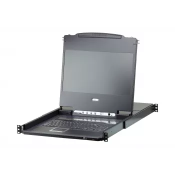 ATEN CL6708MW statīva konsole 43,9 cm (17,3 collas) 1920 x 1080 pikseļi Metāls, Plastmasa Melns 1U
