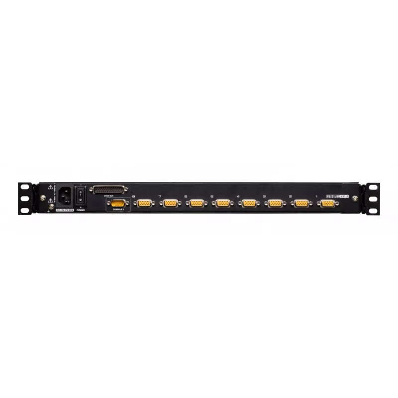 KVM slēdzis ATEN CL5708M Rack mounting Melns 1U 17 inch LCD