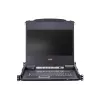 KVM slēdzis ATEN CL5708M montāža statnē melns 1U 17 collu LCD