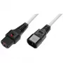 Strāvas vads MicroConnect C13 uz C14 ar IEC bloķēšanas savienotāju, 1 m