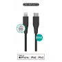 Lightning uz USB-C kabelis eSTUFF ES602180-BULK — 1 m, Melns, MFi, RoHS