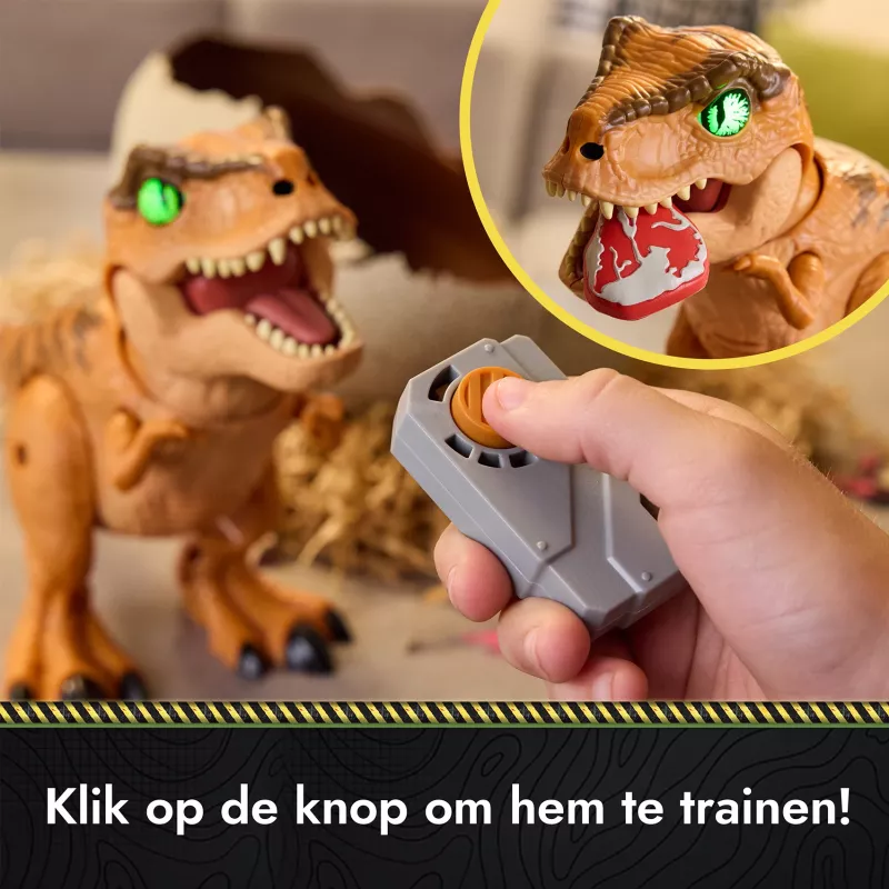 Jurassic World Primal Hatch interaktīvā rotaļlieta dinozaurs un ola, izšķiļ un apmāci savu mazo dino ar vairāk nekā 100 skaņām un reakcijām, bērnu rotaļlietas zēniem un meitenēm no 5 gadu vecuma