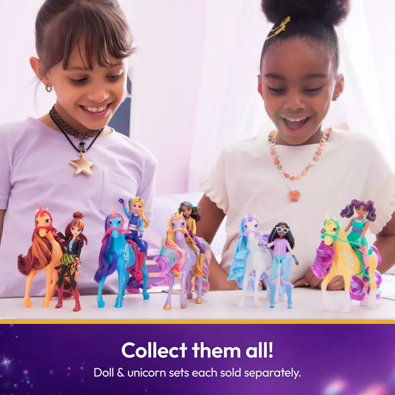 Unicorn Academy, Magic Unleashed piedzīvojumu komplekts, Lieldienu dāvanu ideja, ietver Sophia, Ava, Ravenzella lelles, Wildstar, Leaf vienradžus un vairāk