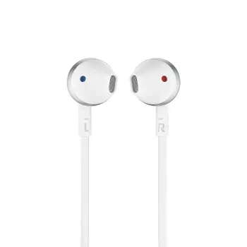 JBL Tune 205, vadu, 20 – 20000 Hz, zvani/mūzika, 14,3 g, austiņas, hroms, balta