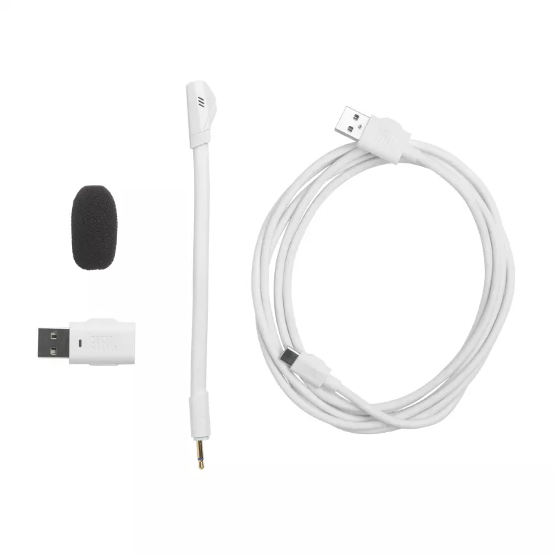 JBL Quantum 360P Austiņas Bezvadu Austiņu lente Spēlēm USB Type-C Bluetooth Zils, Balts