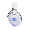JBL Quantum 910P austiņas ar vadu un bezvadu savienojumu, galvas lentes tipa, spēlēm, USB Type-C, Bluetooth, zilas, baltas