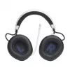 JBL Quantum 910P austiņas ar vadu un bezvadu savienojumu, galvas lentes tipa, spēlēm, USB Type-C, Bluetooth, zilas, baltas