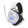 JBL Quantum 910P austiņas ar vadu un bezvadu savienojumu, galvas lentes tipa, spēlēm, USB Type-C, Bluetooth, zilas, baltas