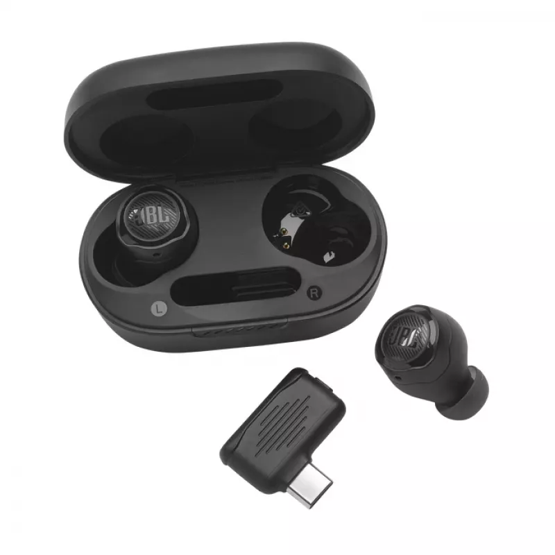 JBL Quantum TWS Air austiņas bezvadu ievietojamās spēļu Bluetooth melnas