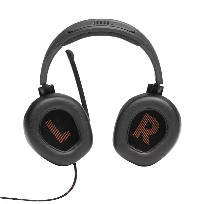 JBL Quantum 200 Melns, vadu, 20–20000 Hz, spēlēm, 248 g, austiņas, melnas