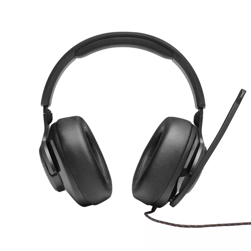 JBL Quantum 200 Melns, vadu, 20–20000 Hz, spēlēm, 248 g, austiņas, melnas