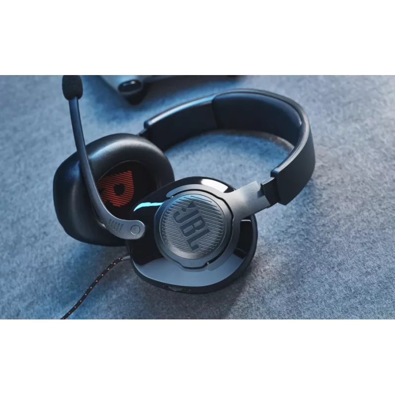 JBL Quantum 200 Melns, vadu, 20–20000 Hz, spēlēm, 248 g, austiņas, melnas