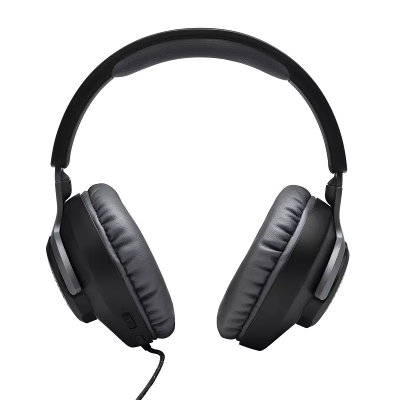 JBL Quantum 100 Melns, vadu, spēlēm, 20 - 20000 Hz, 216 g, austiņas, melnas