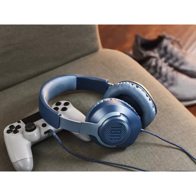 JBL Quantum 100 Melns, vadu, spēlēm, 20 - 20000 Hz, 216 g, austiņas, melnas