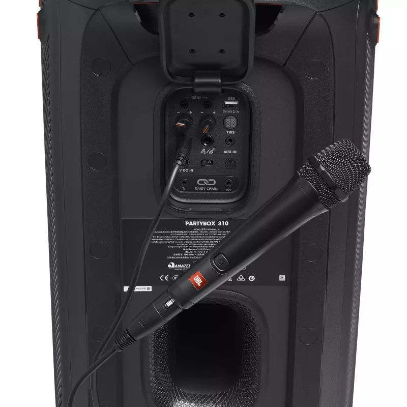 JBL PBM 100 melns, karaoke mikrofons, -55 dB, 50–15000 Hz, 600 Ω, kardioīds, vadu