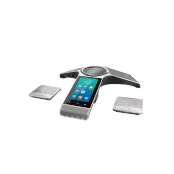IP konferences tālrunis Yealink CP960 — sudraba krāsā, pogas un skārienvadība, Micro-USB B un USB-A, 338×338×74 mm