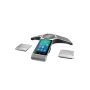 IP konferences tālrunis Yealink CP960 — sudraba krāsā, pogas un skārienvadība, Micro-USB B un USB-A, 338×338×74 mm