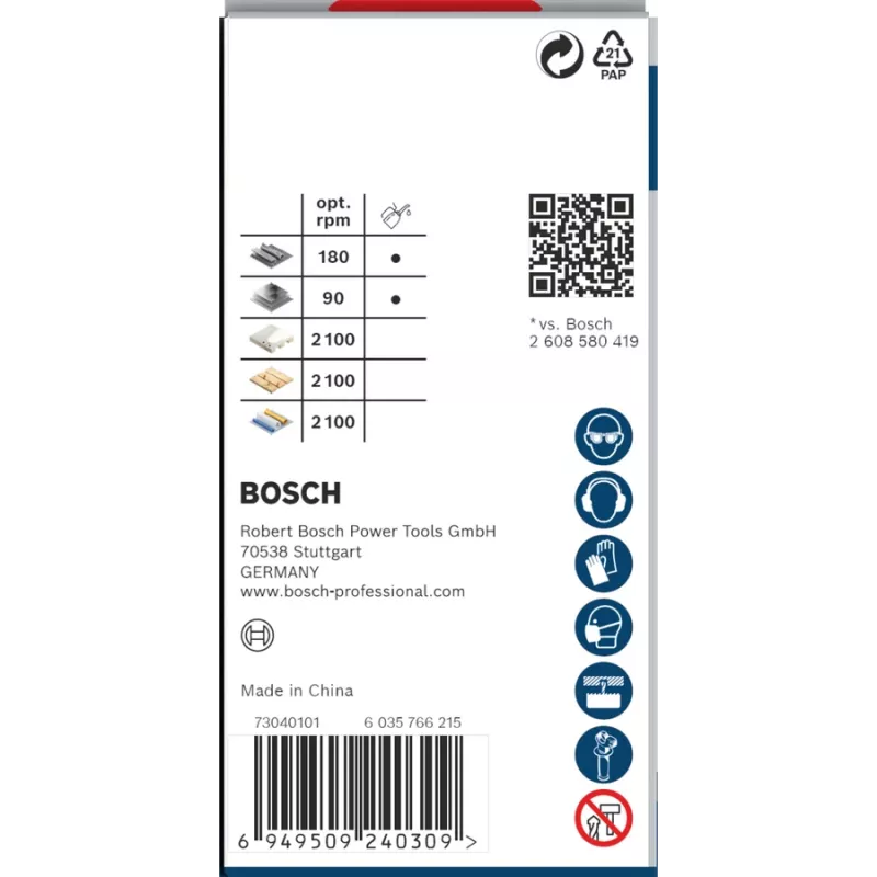 Urbja vainags Bosch PRO Multi Material PC Plus 44/48 mm — viens gabals urbjmašīnām