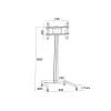 Multibrackets M Display Stand 180 Single Melns displeja statīvs