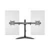 Multibrackets M Deskstand Basic Dual, brīvi stāvošs, 16 kg, 38,1 cm (15 collas), 68,6 cm (27 collas), 100 x 100 mm, melns