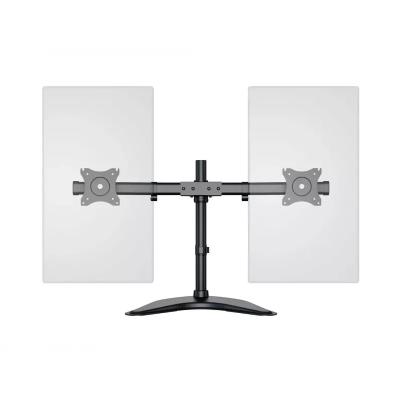 Multibrackets M Deskstand Basic Dual, brīvi stāvošs, 16 kg, 38,1 cm (15 collas), 68,6 cm (27 collas), 100 x 100 mm, melns