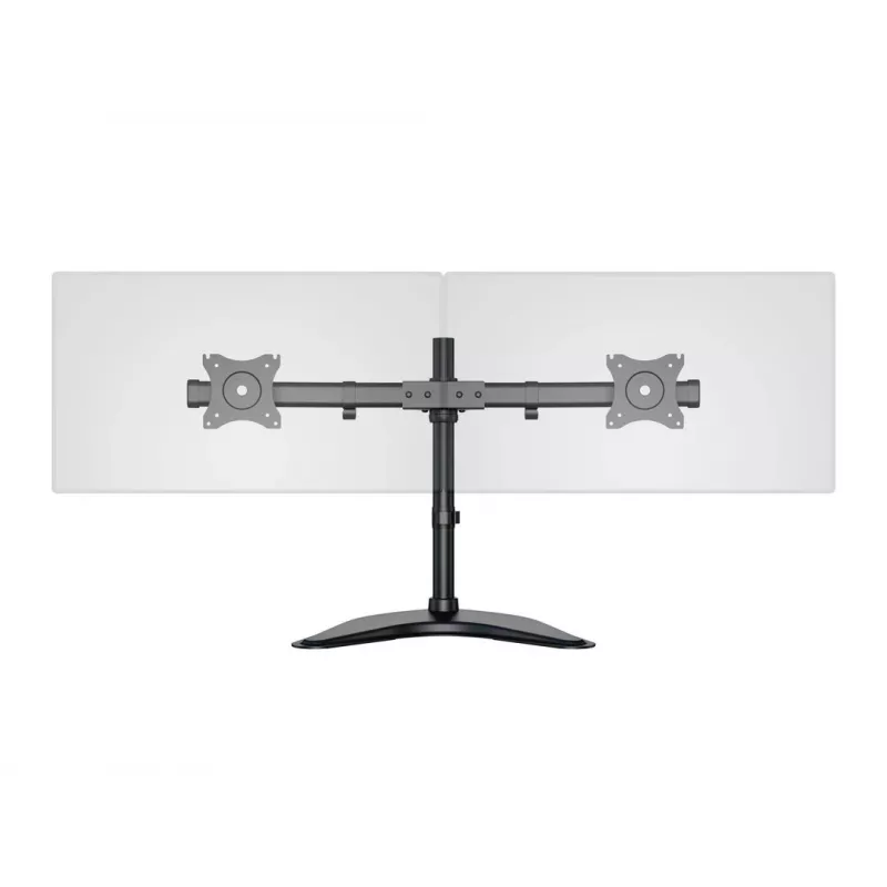 Multibrackets M Deskstand Basic Dual, brīvi stāvošs, 16 kg, 38,1 cm (15 collas), 68,6 cm (27 collas), 100 x 100 mm, melns