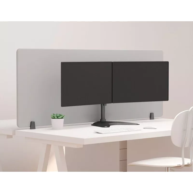Multibrackets M Deskstand Basic Dual, brīvi stāvošs, 16 kg, 38,1 cm (15 collas), 68,6 cm (27 collas), 100 x 100 mm, melns