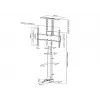 Multibrackets M motorizēts TV pacēlājs Large, 50 kg ietilpība, 37–65 collu ekrāni