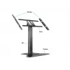 Multibrackets M Public Display Stand 110 HD Floorbase Single Melns