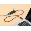 Manhattan USB-C un USB-A Combo dokstacija/cents, pieslēgvietas (4): Ethernet un USB-A (x3), 5 Gbps (USB 3.2 Gen1 jeb USB 3.0), darbināms caur USB (nav nepieciešams ārējs barošanas avots)