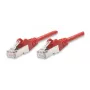 Intellinet tīkla komutācijas kabelis, Cat5e, 3 m, sarkans, CCA, F/UTP, PVC, RJ45, zeltīti kontakti, bez aizķeršanās, ar uzmavu, polietilēna maisiņā