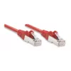 Intellinet tīkla komutācijas kabelis, Cat5e, 3 m, sarkans, CCA, F/UTP, PVC, RJ45, zeltīti kontakti, bez aizķeršanās, ar uzmavu, polietilēna maisiņā