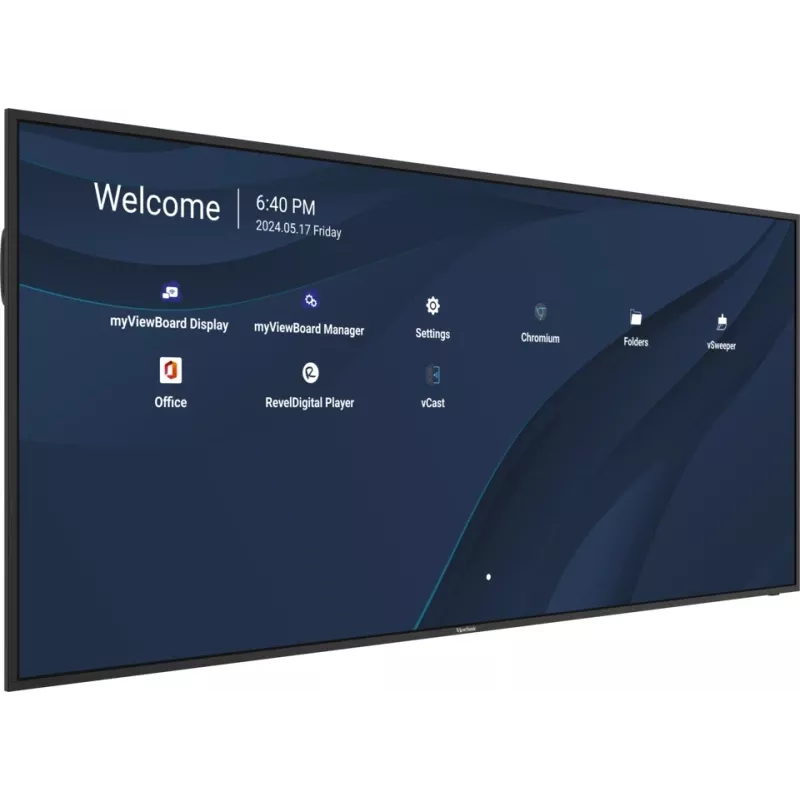 Viewsonic CDE105UW interaktīvā tāfele 2.67 m (105 collas) 5120 x 2160 pikseļi melna