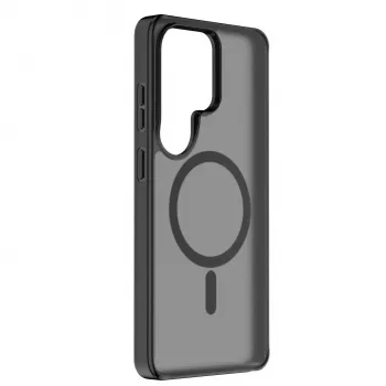 Cellularline FROSTY MAG - Galaxy S26 Ultra daļēji caurspīdīgs vāciņš ar matētu apdari un krāsainām malām, saderīgs ar Qi2 ekosistēmu un magnētiskajiem piederumiem Samsung ierīcēm.