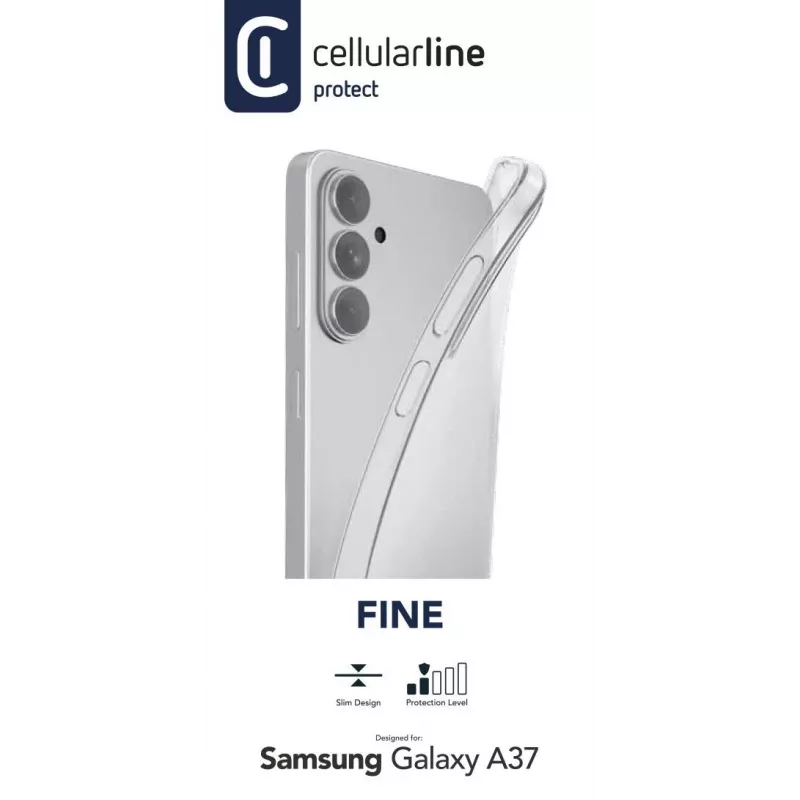 Cellularline Fine - Galaxy A37, vāciņš, Samsung, Galaxy A37, 17 cm (6,7″), caurspīdīgs