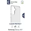Cellularline Clear Protect - Galaxy A57 cietais futlāris ar gumijas malām